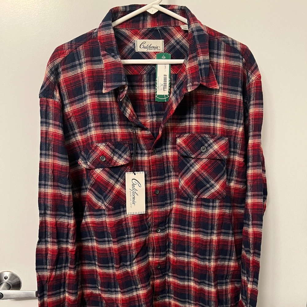California Shirt Co. Ian Flannel Long-Sleeve Shirt XXL